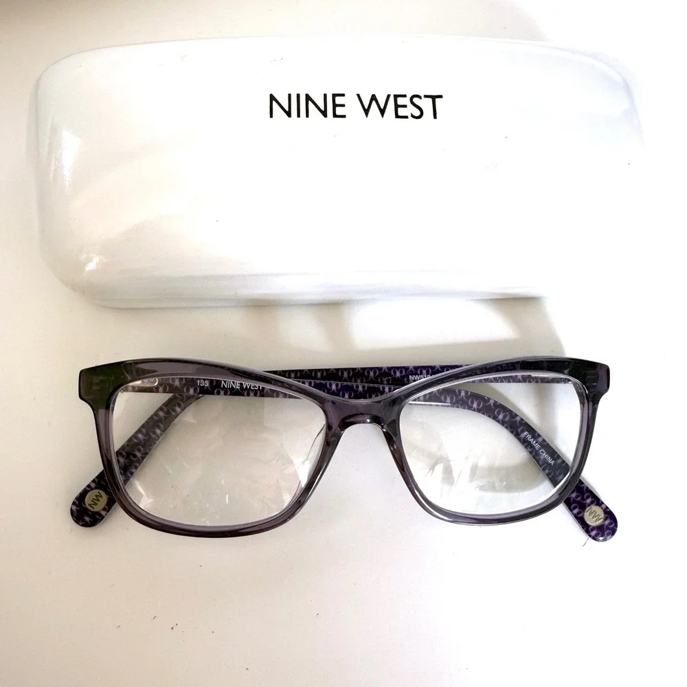 Nine West NW5184 Kids Eyeglasses Frames Purple 48-15-135 w/ Case Frame Only